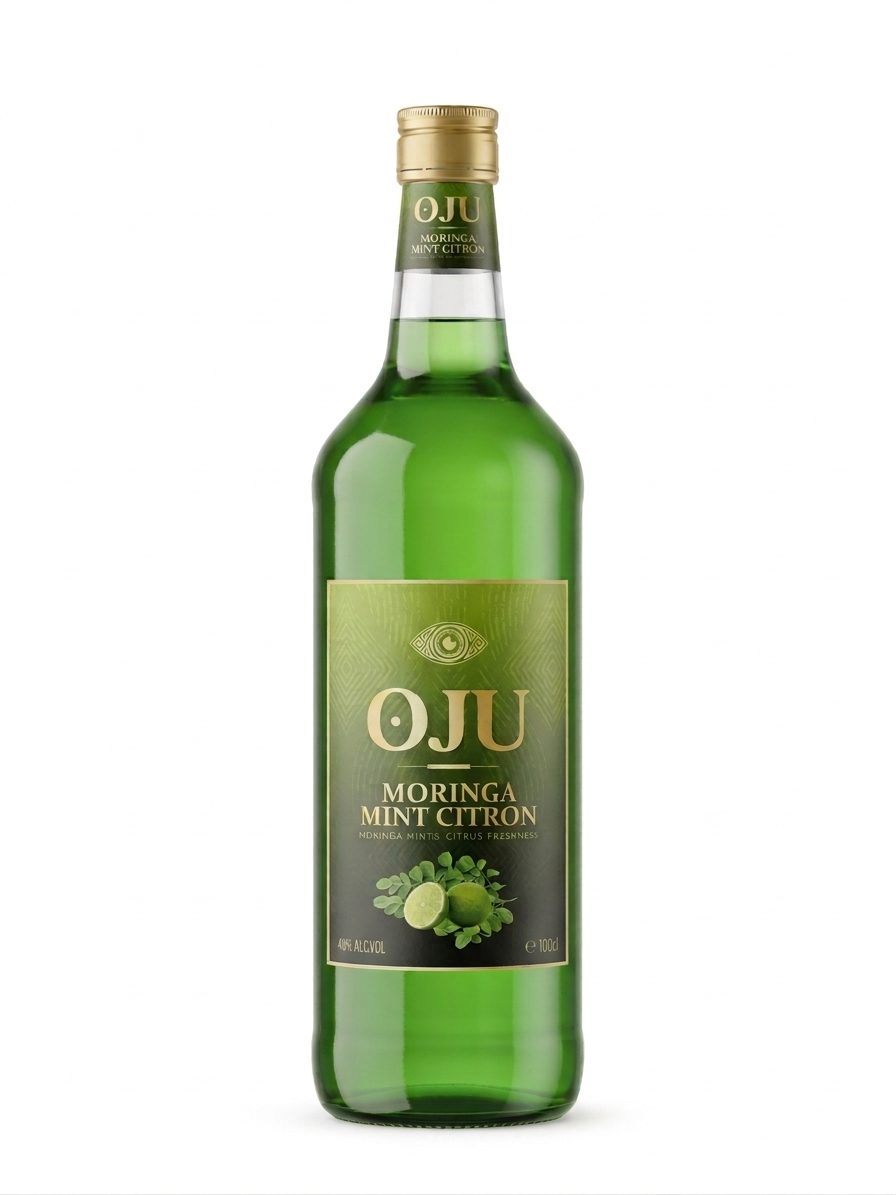 OJU Moringa Mint Lime bottle on white background